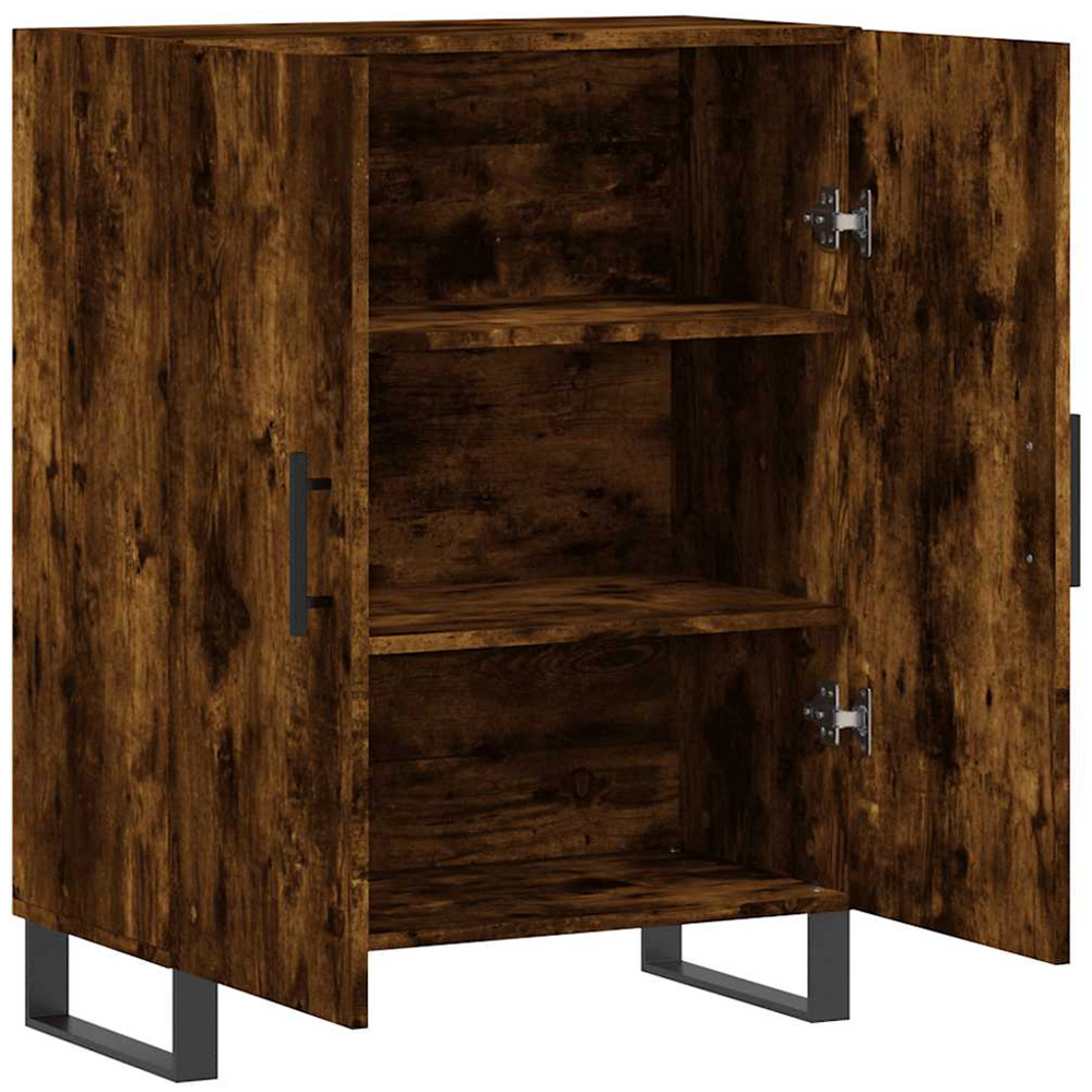 vidaXL 2 Door Smoked Oak Sideboard Image 6