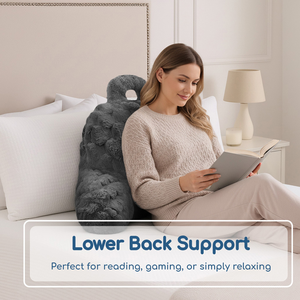 Velosso Charcoal Chunky Popcorn Back Pillow 65 x 55cm Image 3