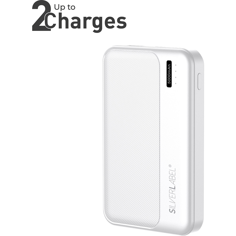 SilverLabel E71022251 White Power Bank 5000mAh Image 4