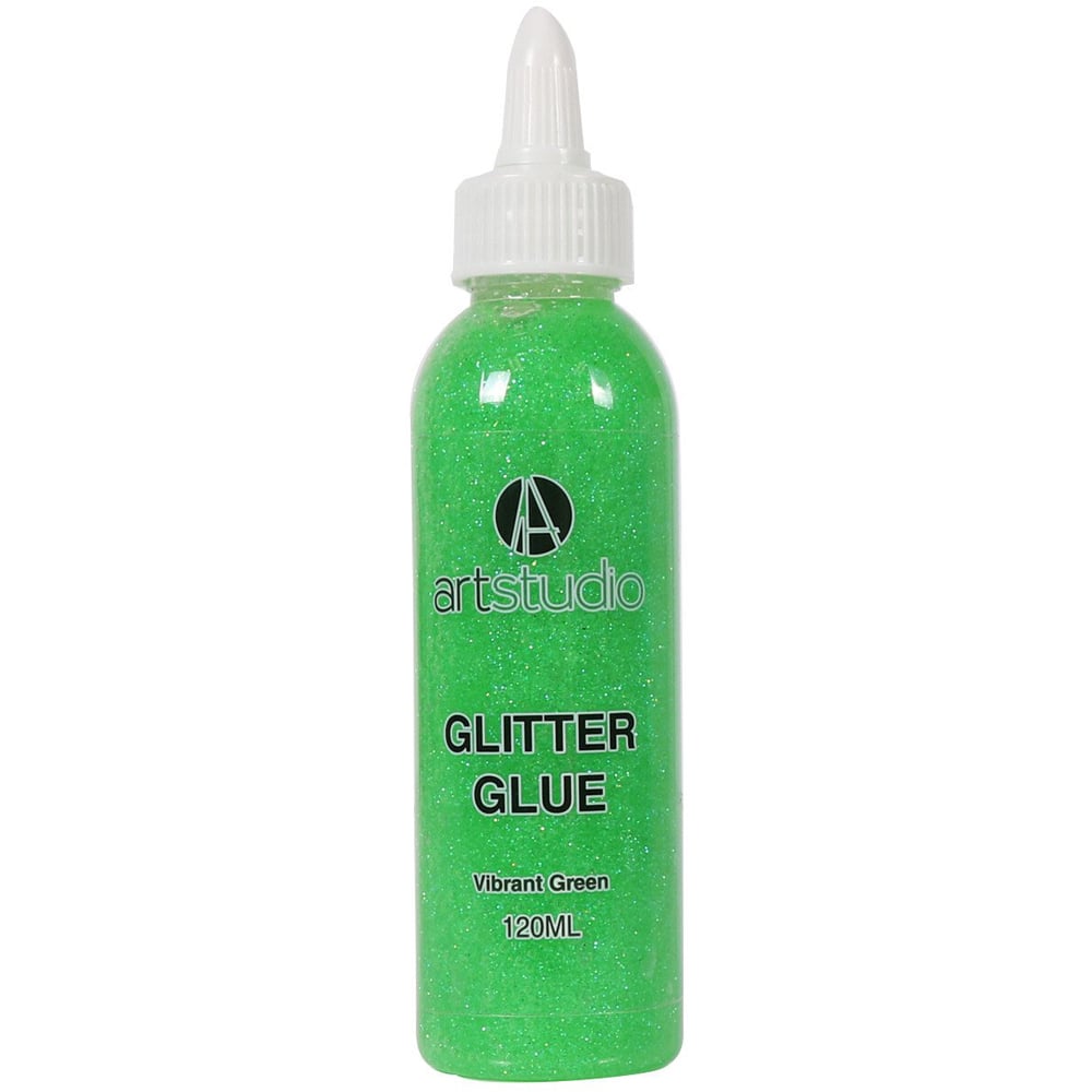 Art Studio Glitter Glue - Vibrant Green Image