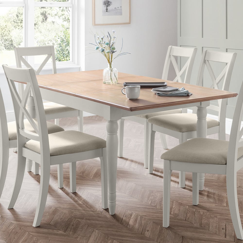 Julian Bowen Provence 4 Seater Extending Dining Table Image 1