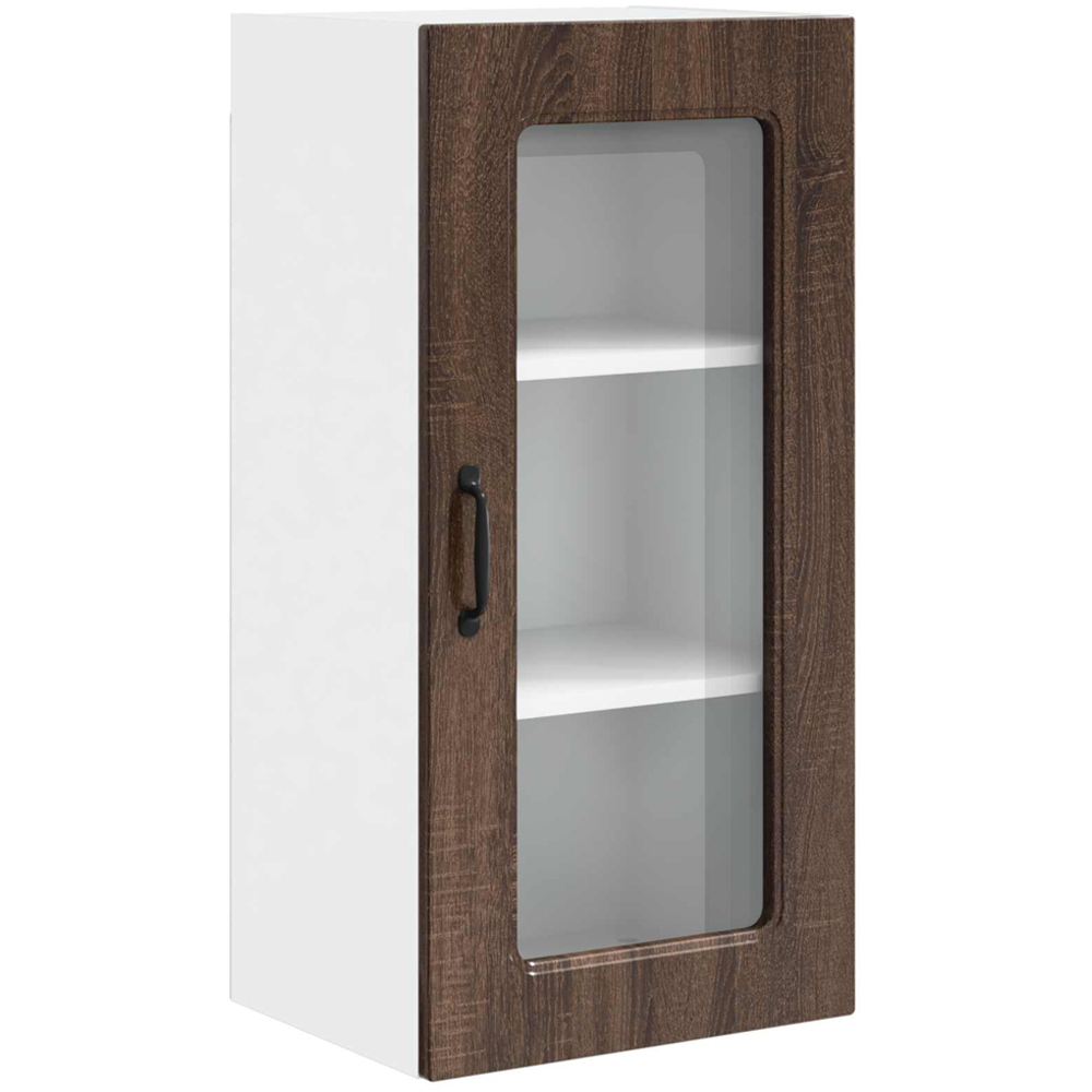 vidaXL Kalmar Single Door Brown Oak Wall Kitchen Cabinet 2 Pack Image 2