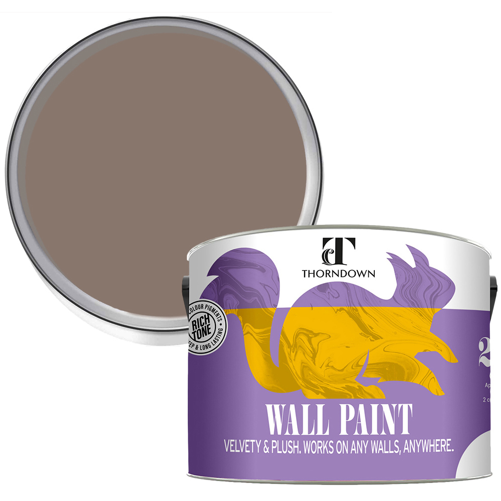 Thorndown Walls and Ceilings Ottery Brown Matt Paint 2.5L Image 1