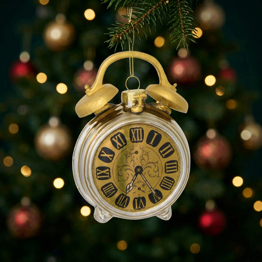 Traditional Antique Hanging Clock Decoration Image 2
