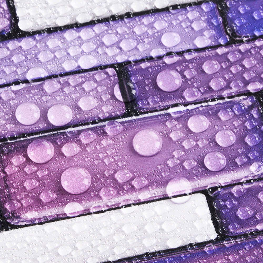 Living and Home Marble Effect Purple Self-Adhesive Wall Tile Sticker 20 Pack Image 3