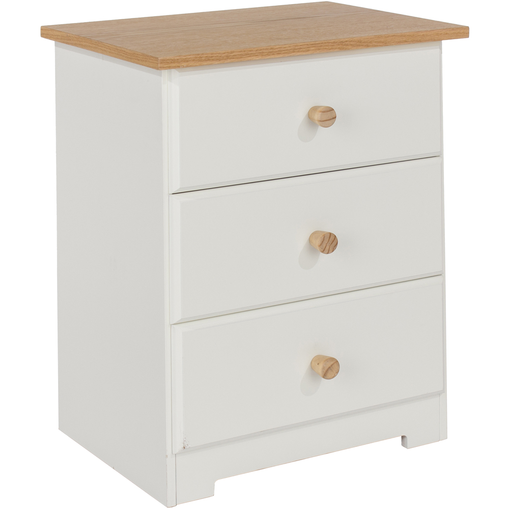 Core Products Colorado 3 Drawer Bedside Cabinet Image 4