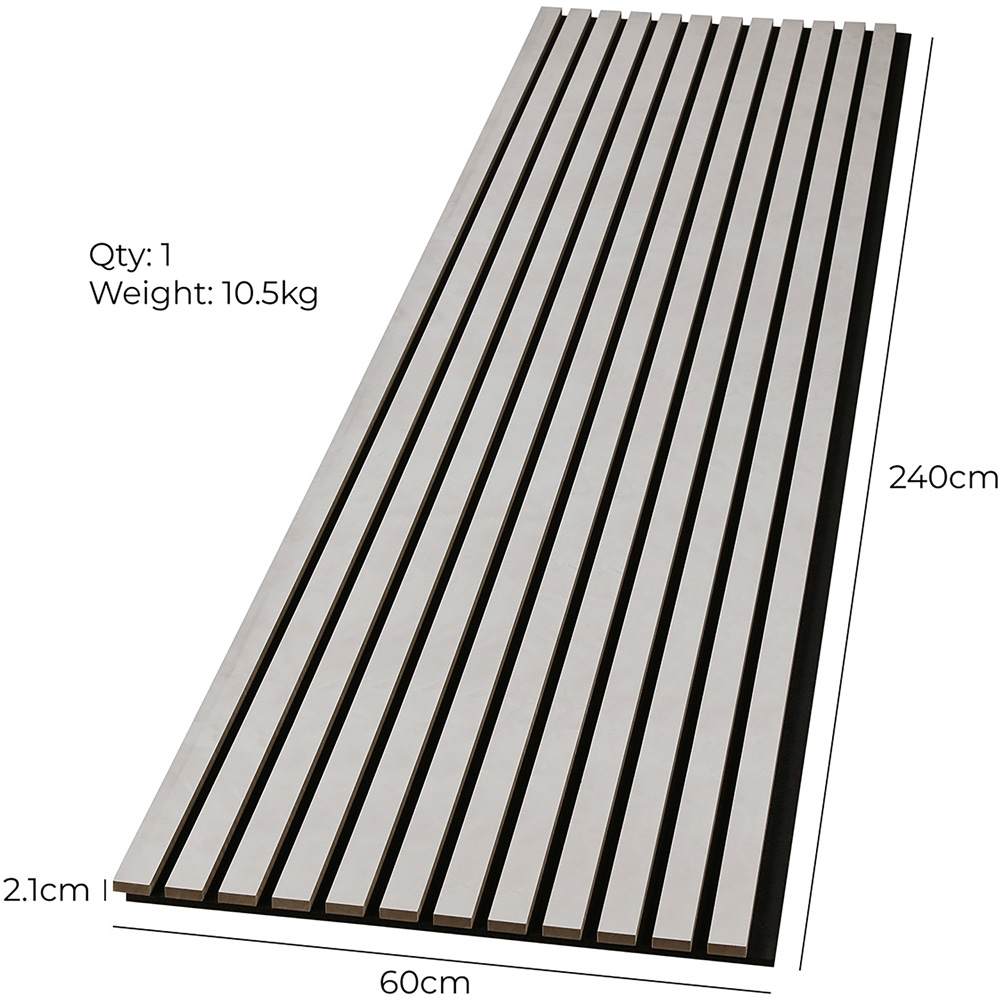 Fuse Acoustic Concrete Effect Wooden Wall Panel 2.4 x 0.6m Image 8