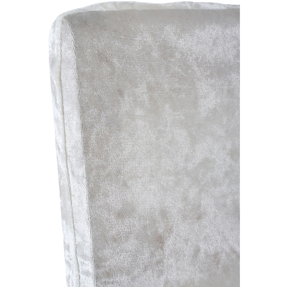 Living and Home White Dining Chair Covers with Elastic Band Set of 2 Image 4