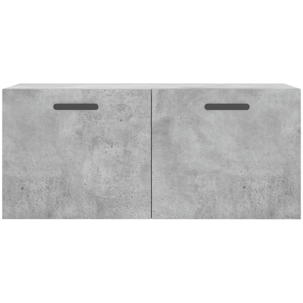 vidaXL 2 Door Concrete Grey Wall Cabinet Image 5