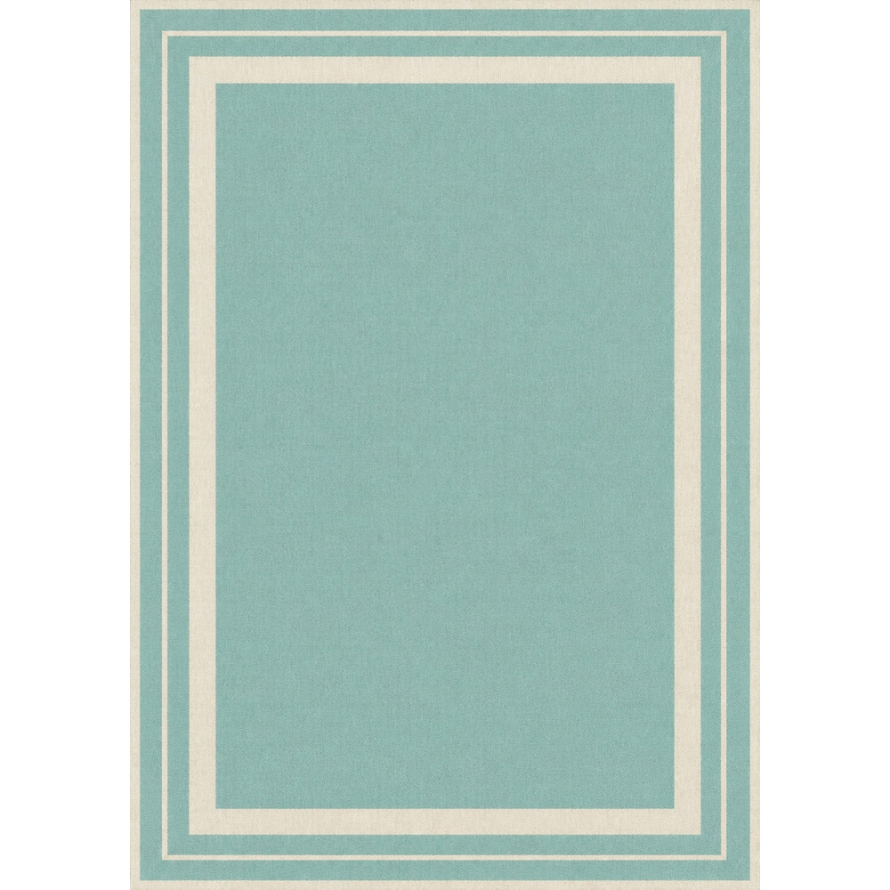 Portland Rugstyle Aqua Border Rug 150 x 200cm Image 2