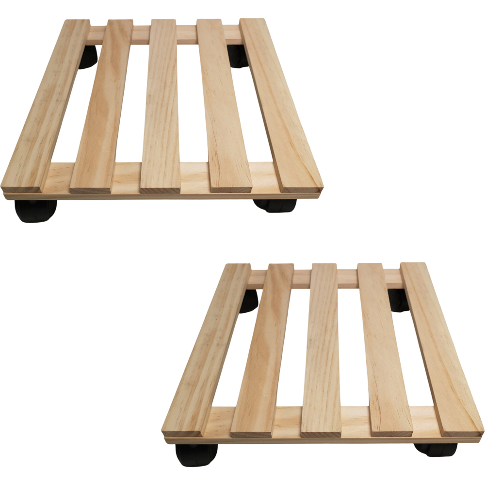 Samuel Alexander Square Wooden 35cm Pack of 2 Image 1