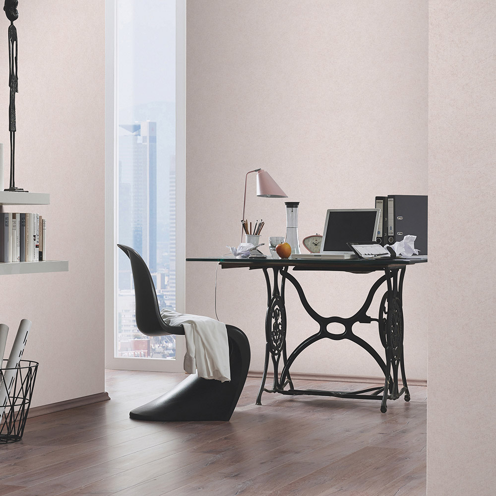Erismann Flair Semi Plain Cream Vinyl Wallpaper Image 2