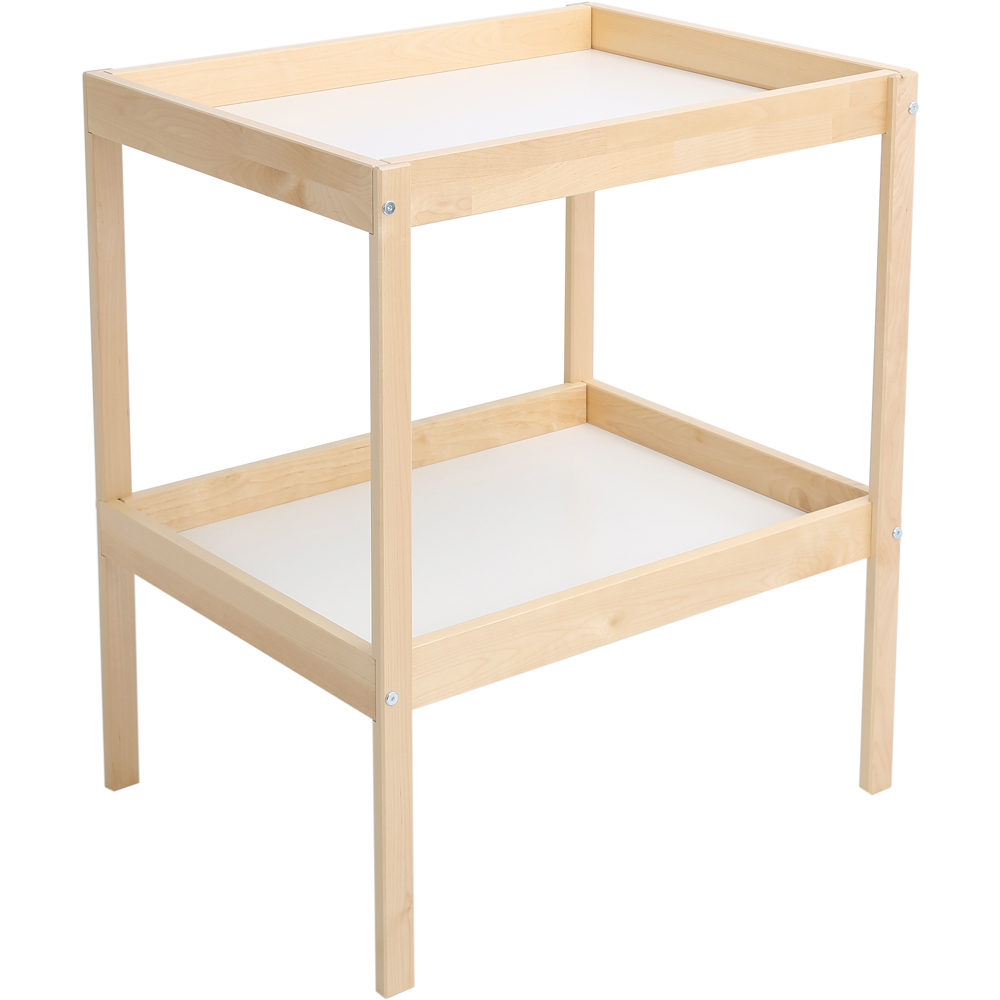 FurnitureHMD Single Shelf Wooden Baby Diaper Changing Table Image 3