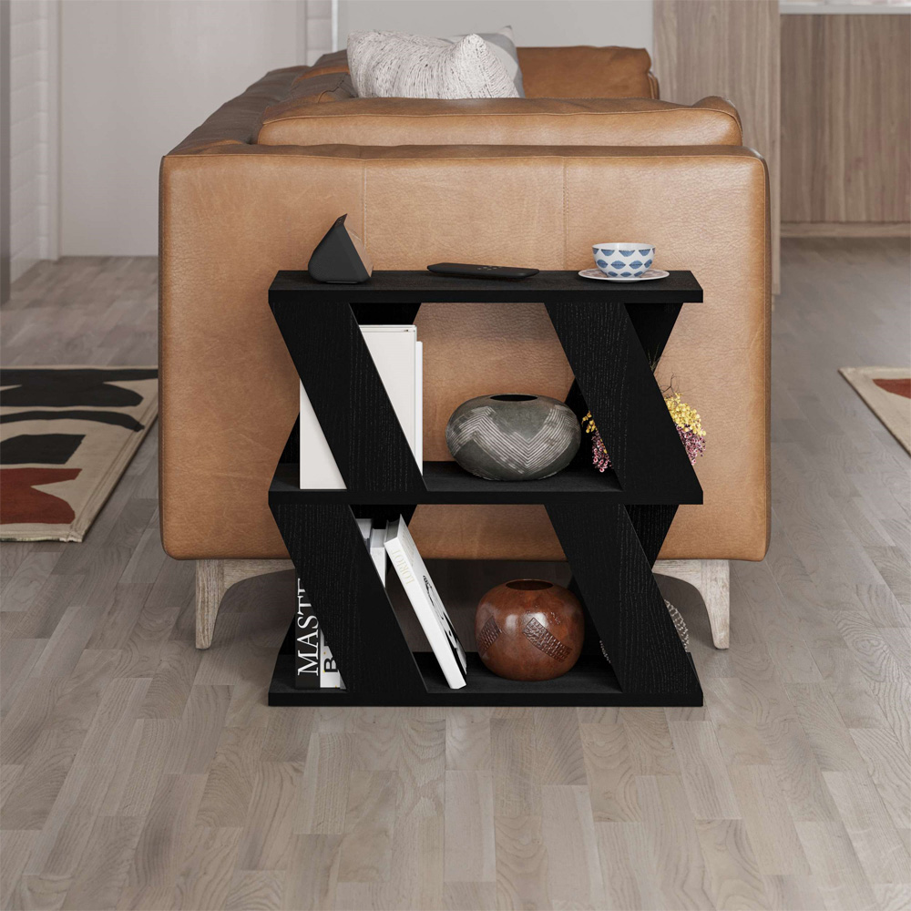 Decortie Lazena Black Wood Multipurpose Coffee Table Image 3