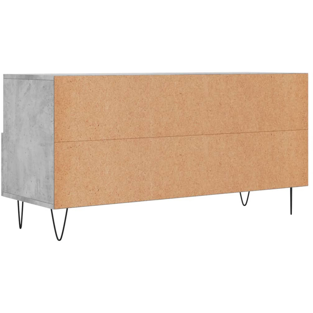vidaXL 3 Drawer 3 Shelf Concrete Grey TV Cabinet Image 6