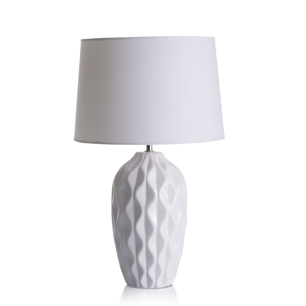 Wilko Textured Table Lamp Image 3