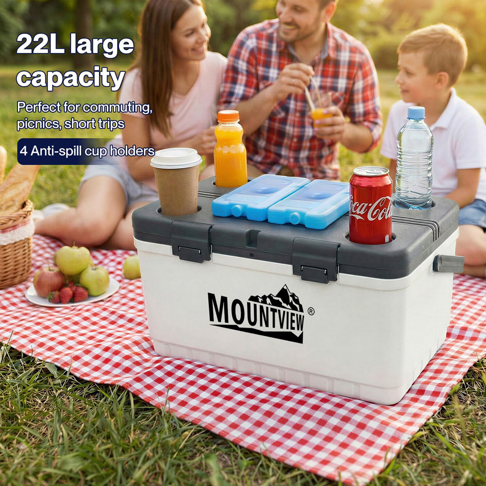Mountview White Portable Large Cool Box 22L Image 4