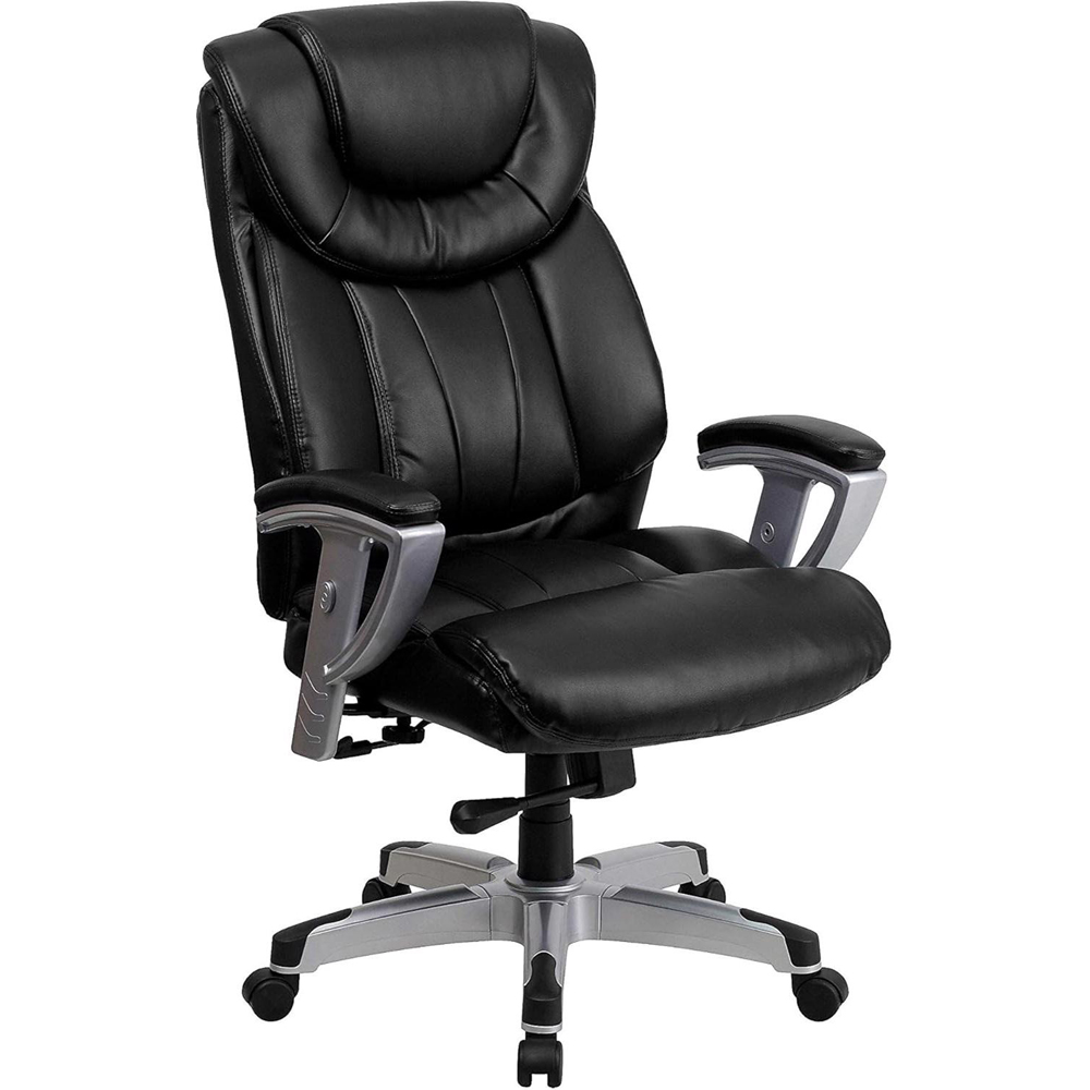FWStyle Black Faux Leather High Back Executive Office Chair Image 2