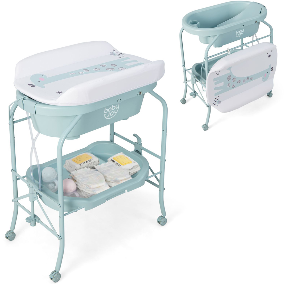 Costway 2 in 1 Kids Changing Station Blue Image 2