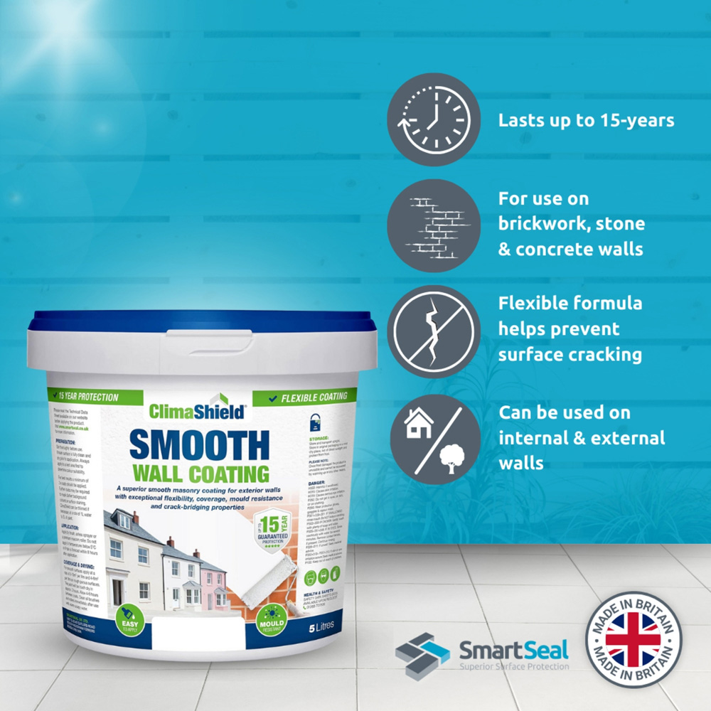 Smartseal Ivory Glow Smooth Wall Coating 10L Image 5