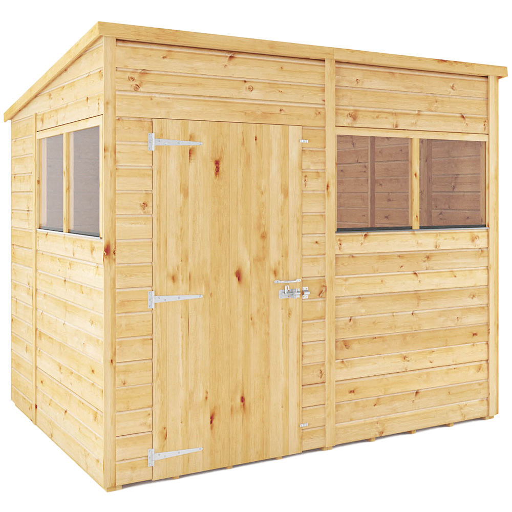 Mercia Woodsman 8 x 6ft Shiplap Pent Shed Image 1