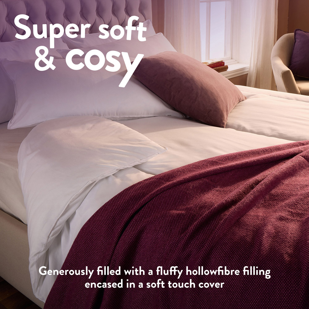 Slumberdown Single White Feels Like Down Duvet 13.5 Tog Image 4