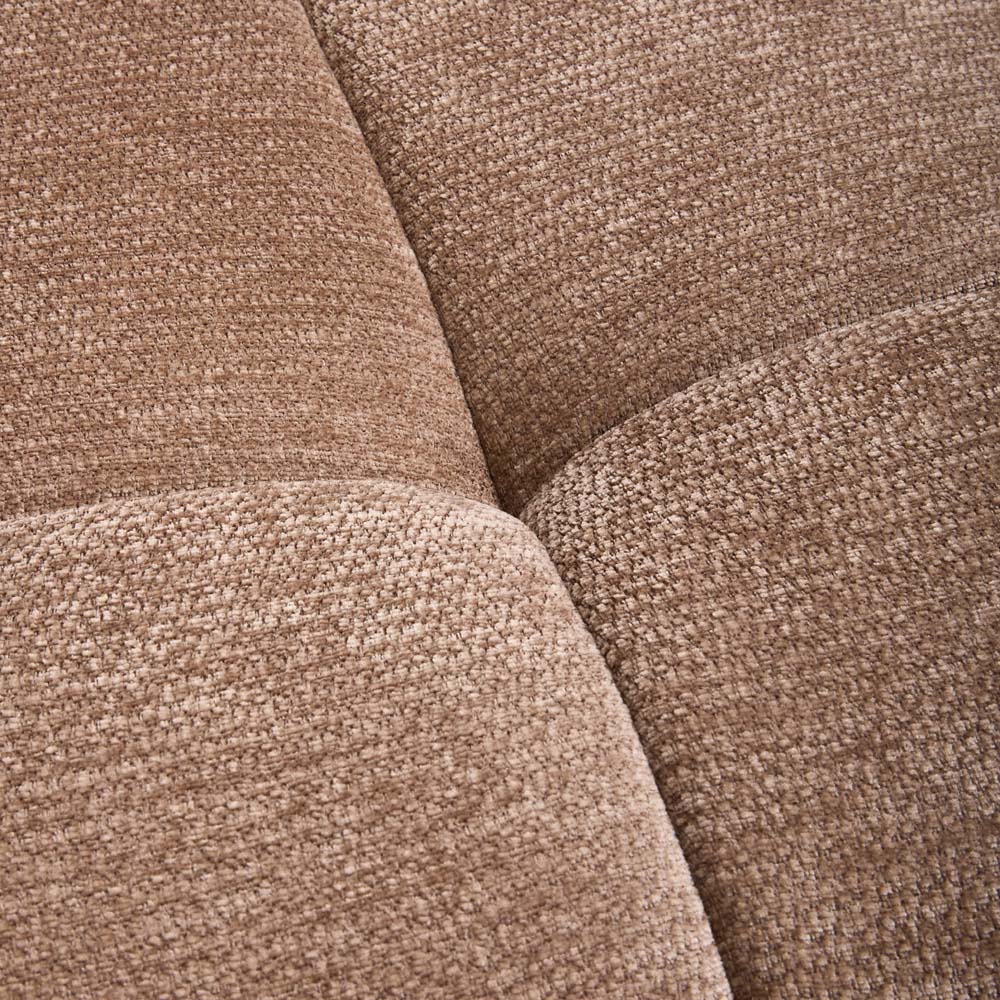 Living and Home Brown Chenille Quilted Backrest Lounge Chair Image 5