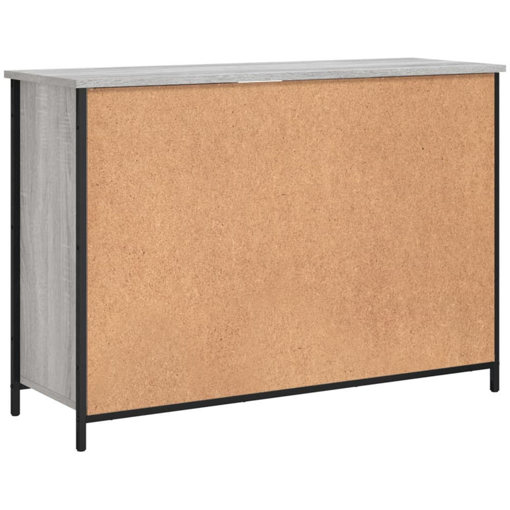 vidaXL 2 Door 3 Shelf Grey Sonoma Wooden Sideboard Image 8