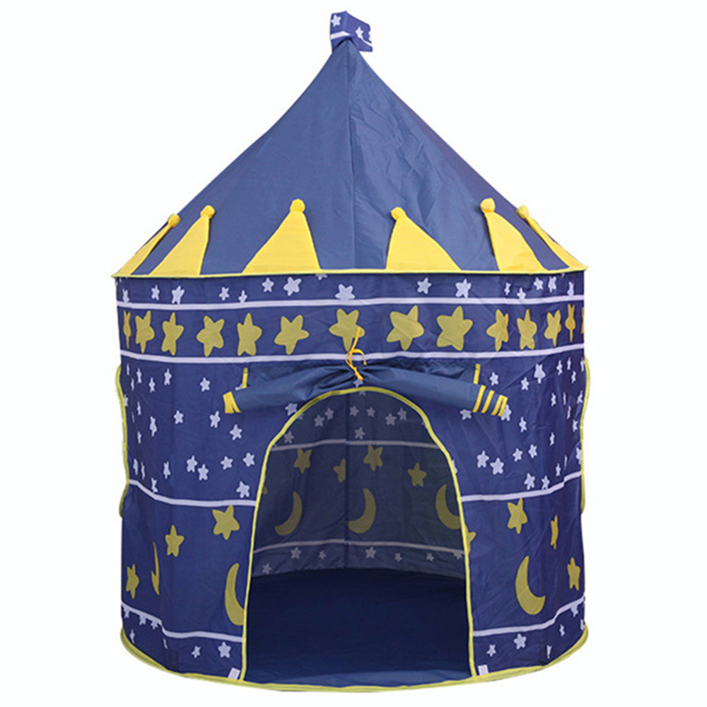 Living and Home Star and Moon Kids Playhouse Blue Image 1