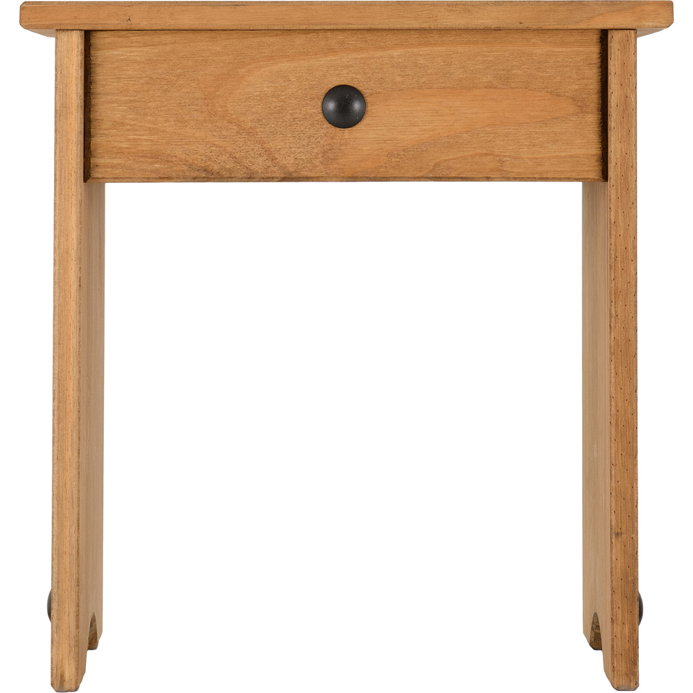 Seconique Corona Distressed Waxed Pine Dressing Table Stool Image 3