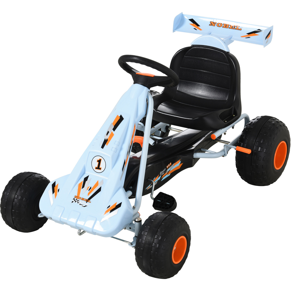 Tommy Toys Kids Pedal Go Kart Manual Car Light Blue Image 1