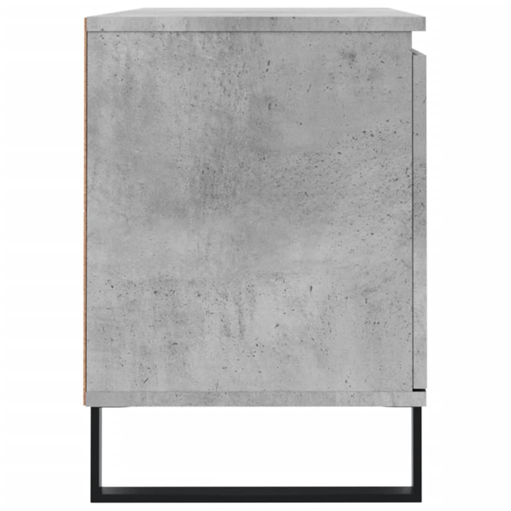 vidaXL 2 Door 2 Shelf Concrete Grey TV Cabinet Image 7