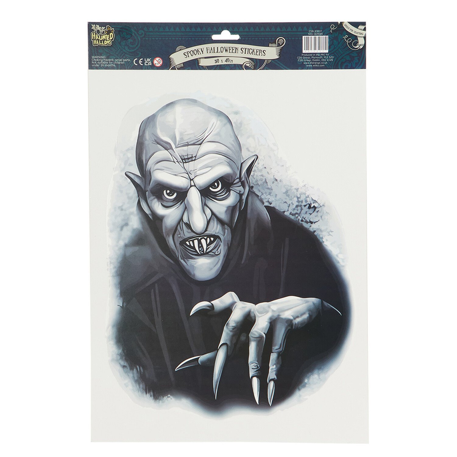 Spooky Assorted Halloween Stickers - Black Image 1
