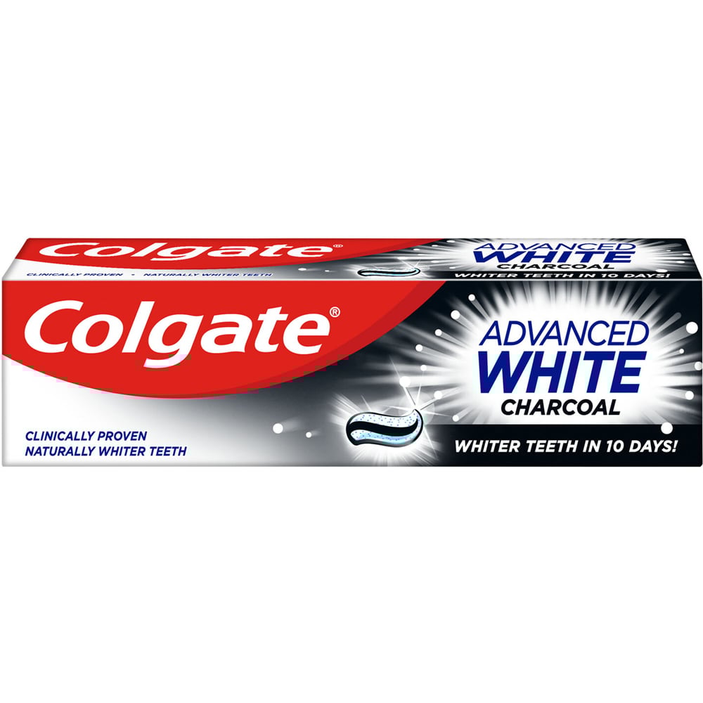 Colgate Advanced White Charcoal Whitening Toothpaste 75ml Image