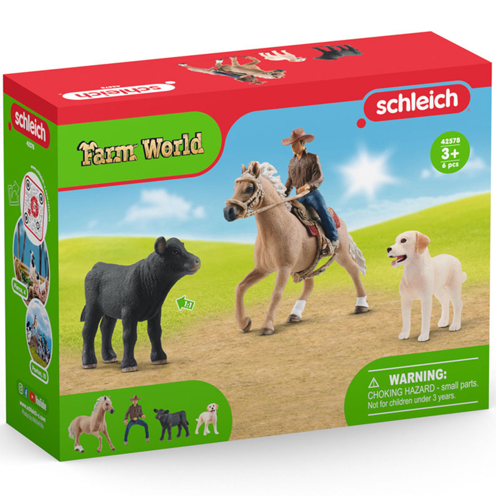 Schleich Farm World Western Riding Adventures Toy Figure Set Image 3
