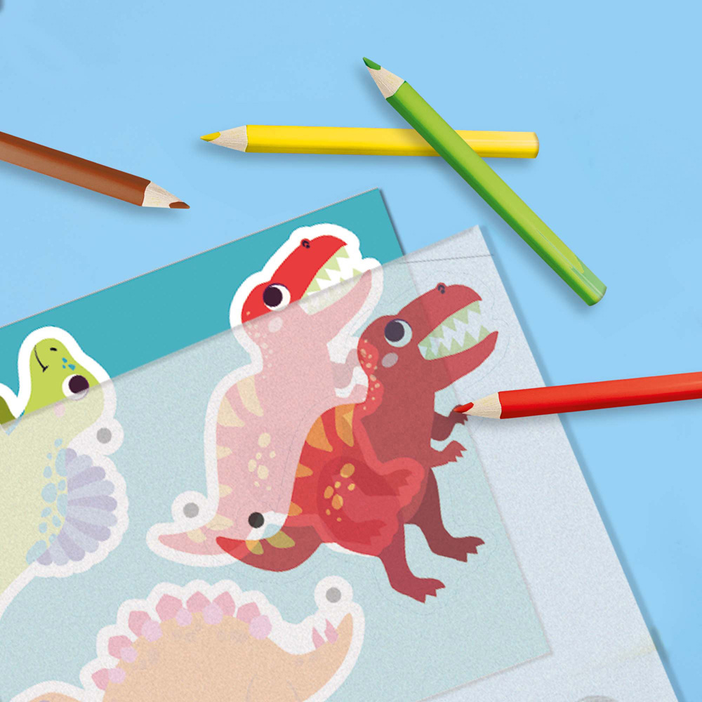 SES Creative Shrink Magic Film Dinosaur Keyrings Craft Set Image 3
