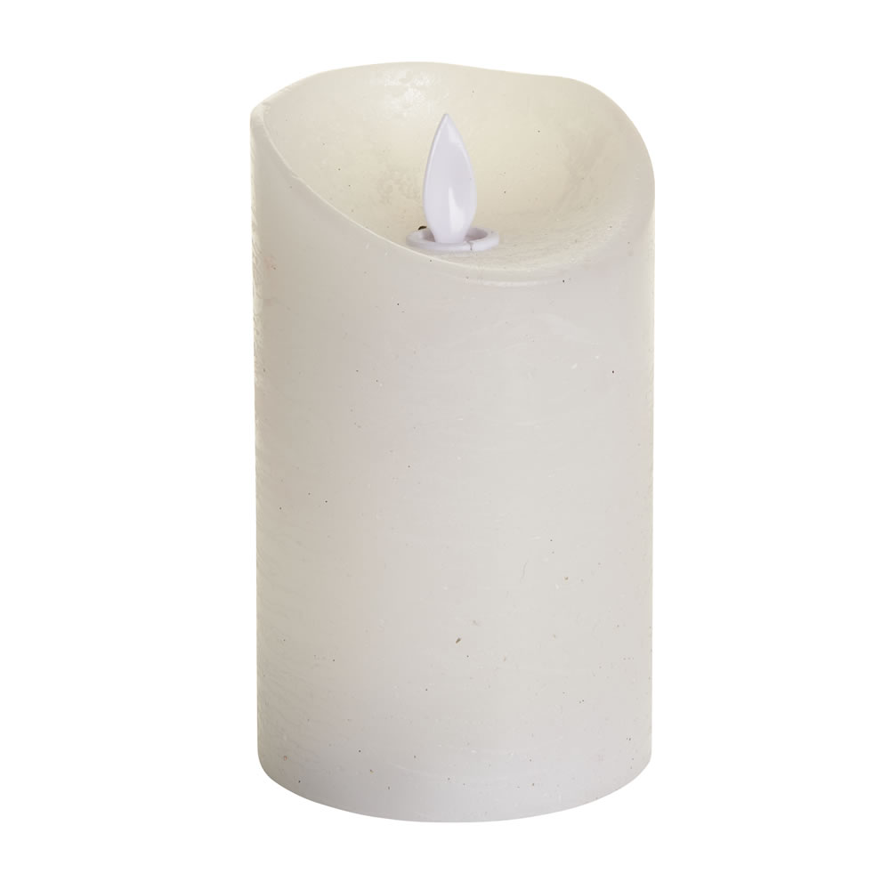Wilko Alpine Home White Flickering LED Christmas Candle Image