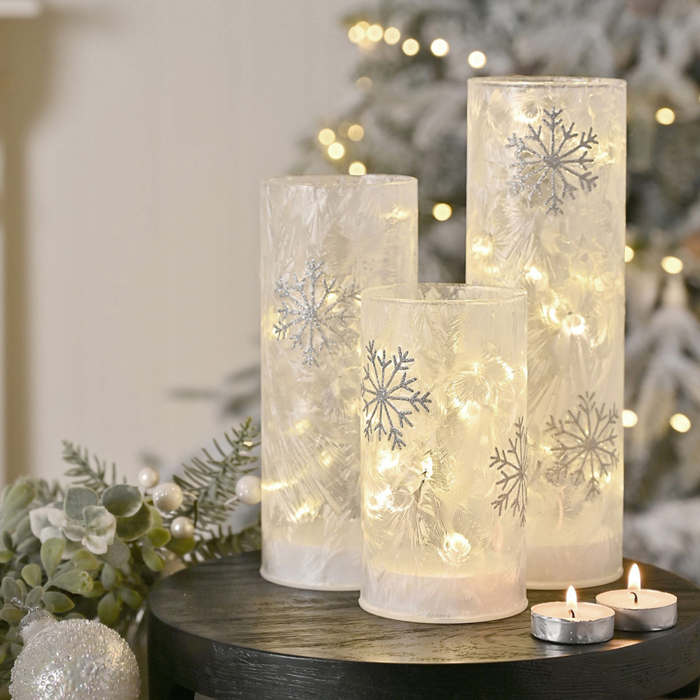 The Seasonal Gift Co. LED Snowflake Tube Light Small Image 2