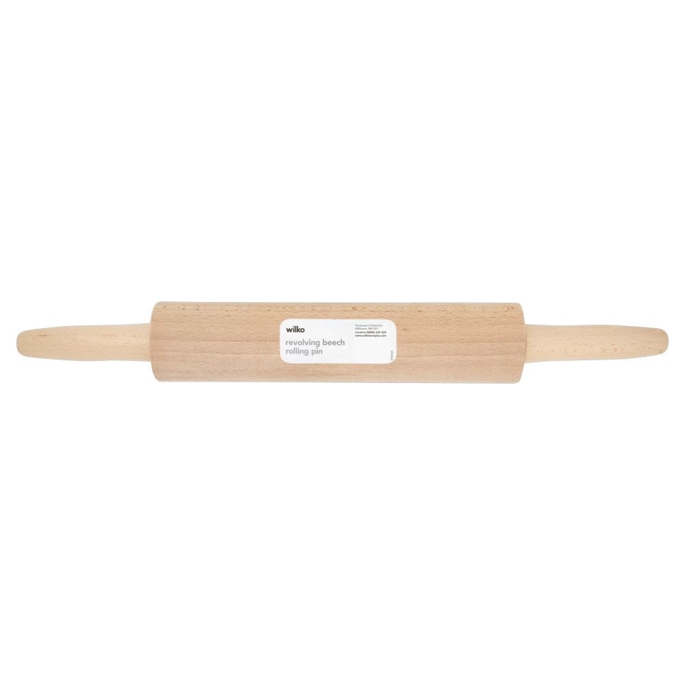 Wilko Beech Revolving Rolling Pin Image