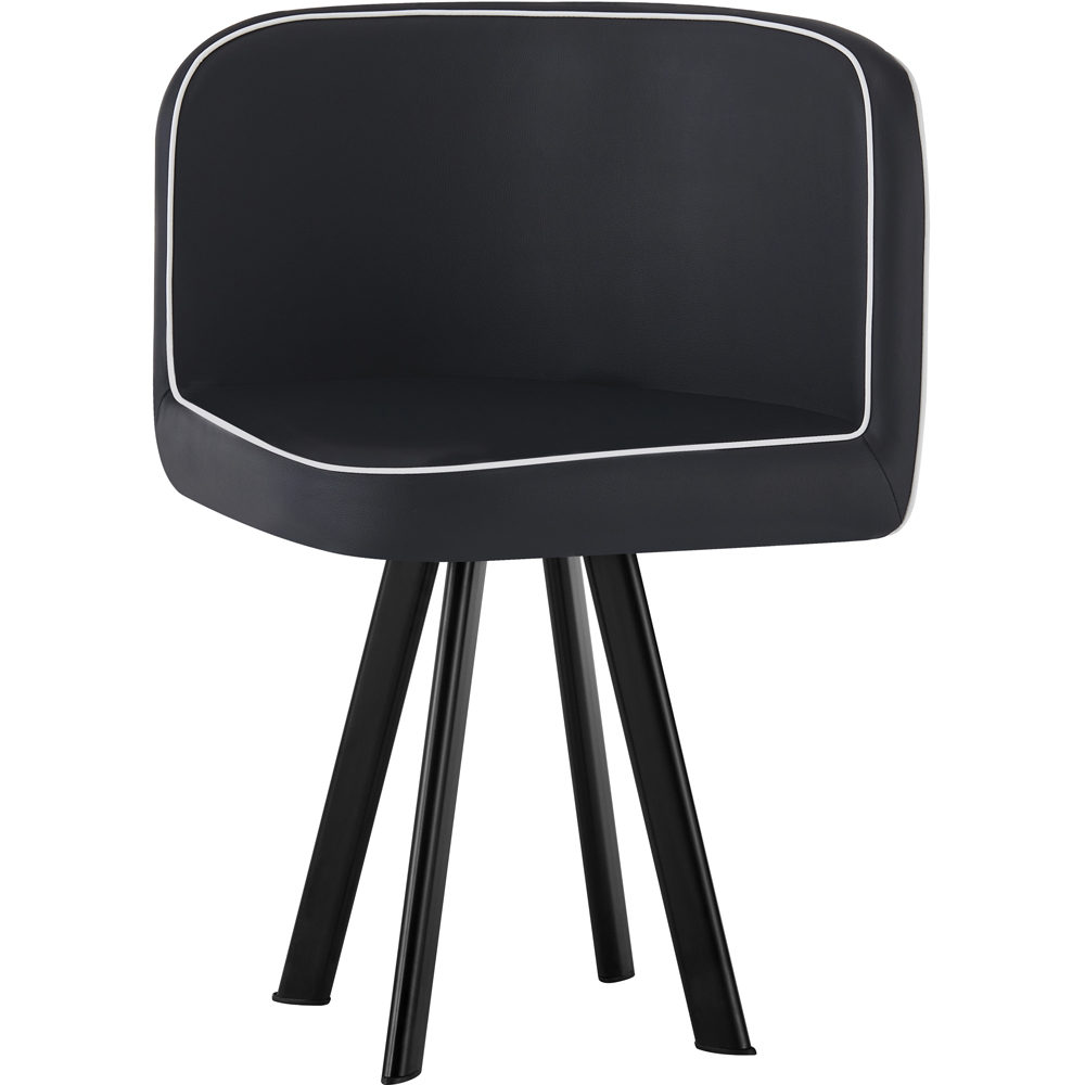 Comfy Living 6 Seater Dining Set Black Image 4