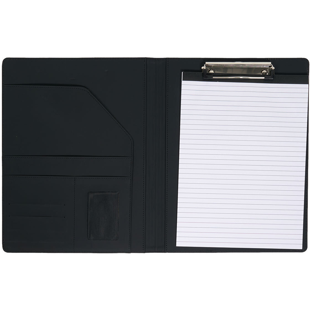 A4 PU Clipboard Folder Black Image 3