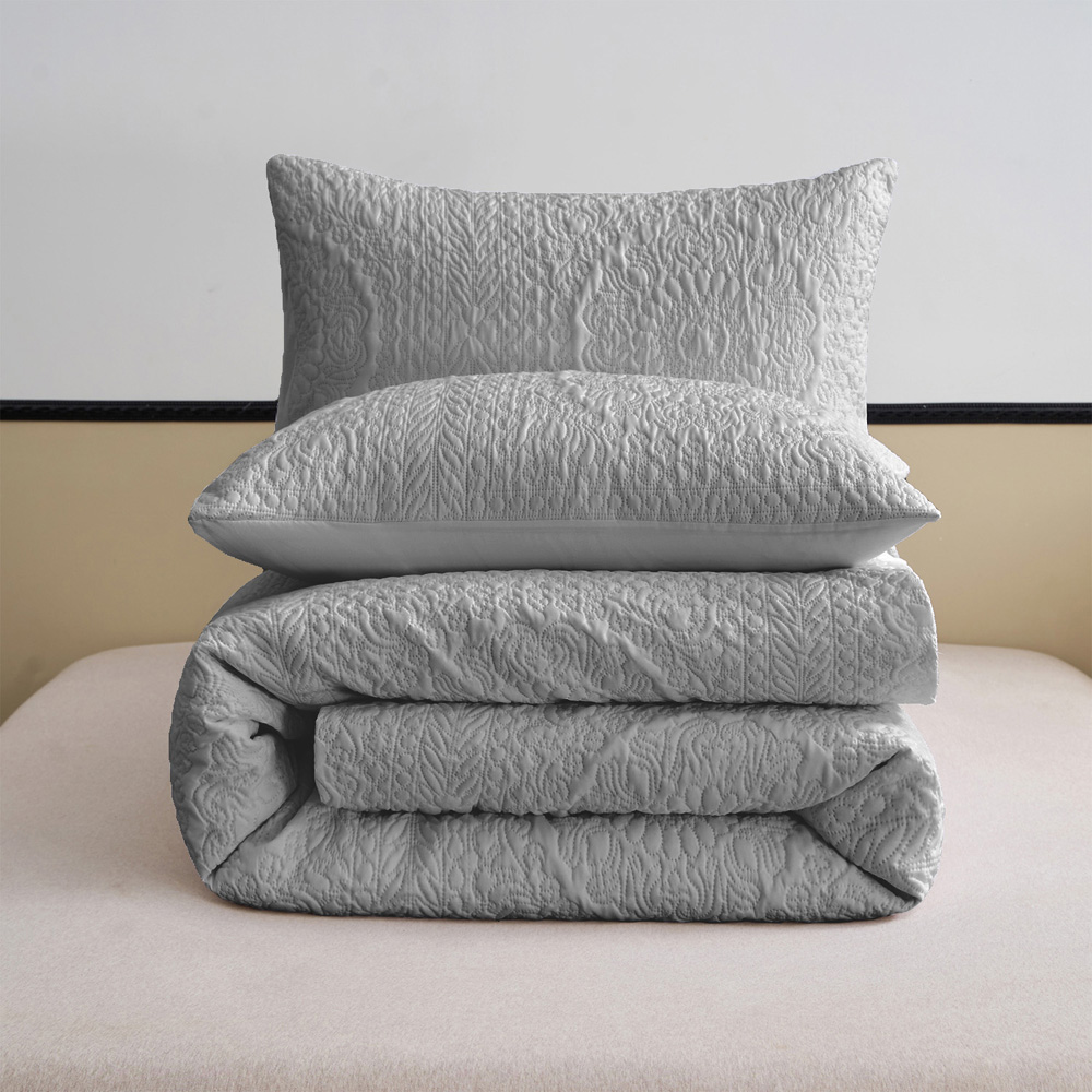 Velosso Winchester Single Grey Duvet Set Image 4
