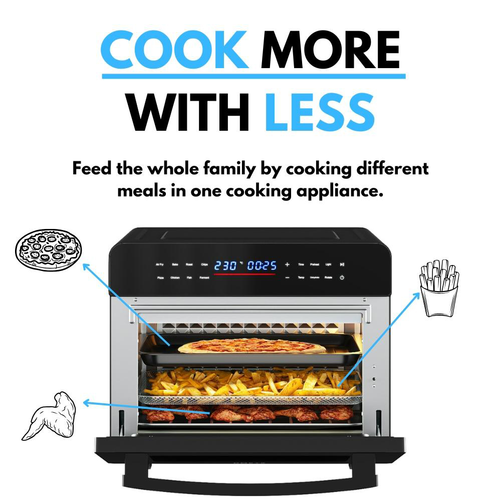 Ometa Black 25L Digital Air Fryer Oven 1400W Image 5