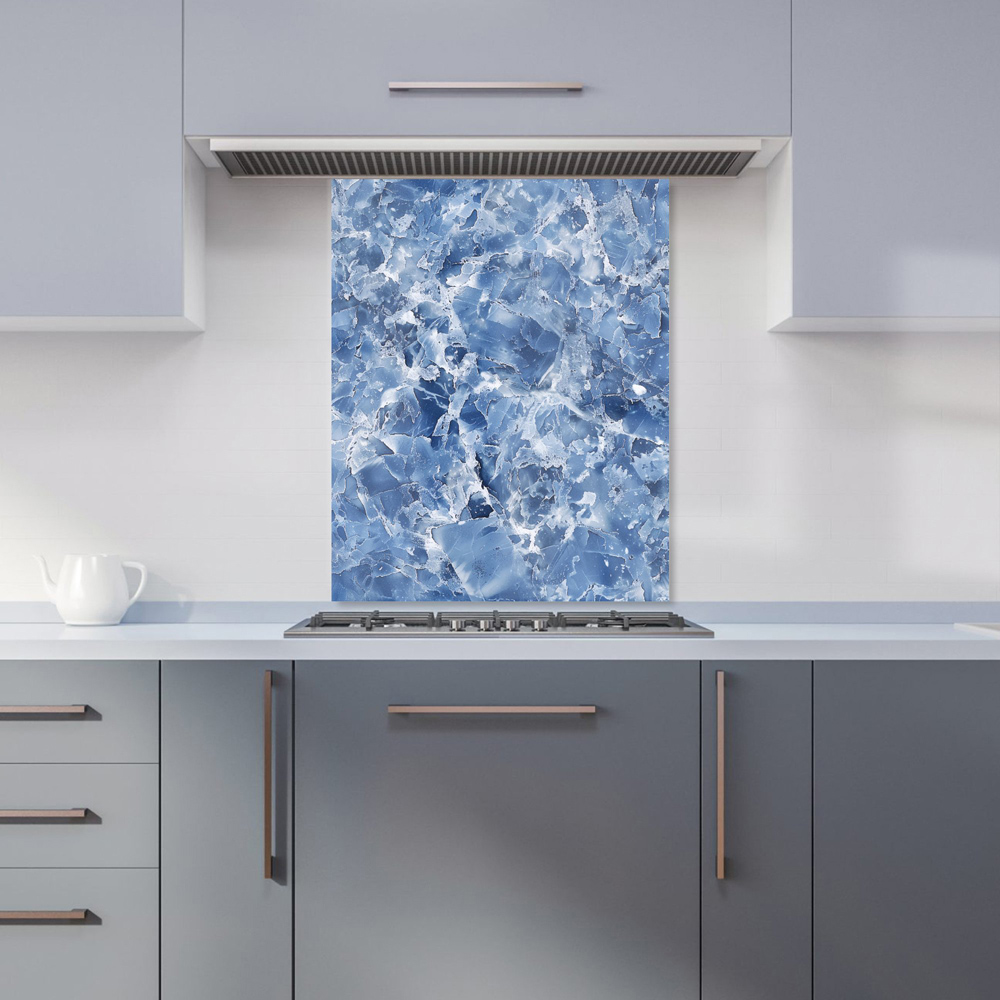 Warren Reed Green Quartz Effect Glass Splashback - 6mm Toughened Heat Resistant Kitchen Backsplash (Multiple Sizes)