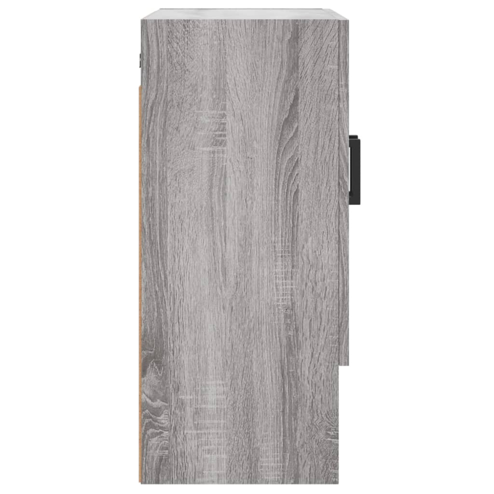 vidaXL 2 Door Single Shelf Grey Sonoma Wall Cabinet Image 7