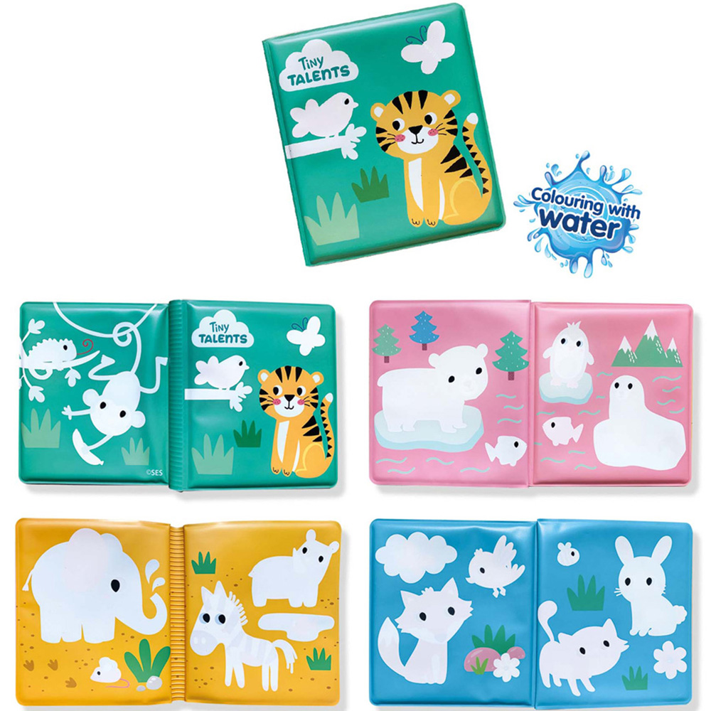 SES Creative Tiny Talents Animal Bath Colouring Book Image 2