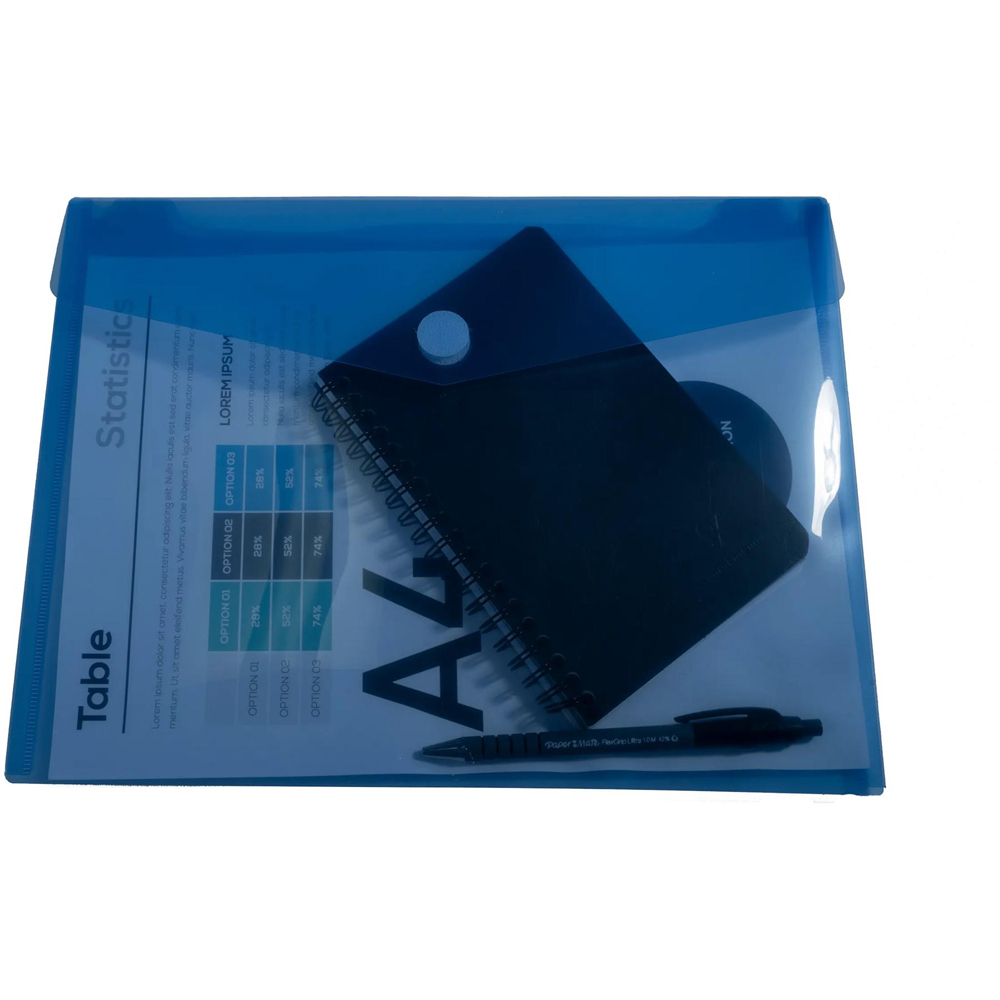 Exacompta A4 Multicolour PP Envelope Pocket 10 Pack Image 5