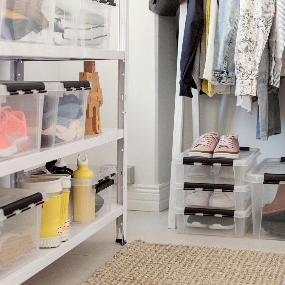 SmartStore Classic Clear Plastic Storage Box 5 Pack Image 7