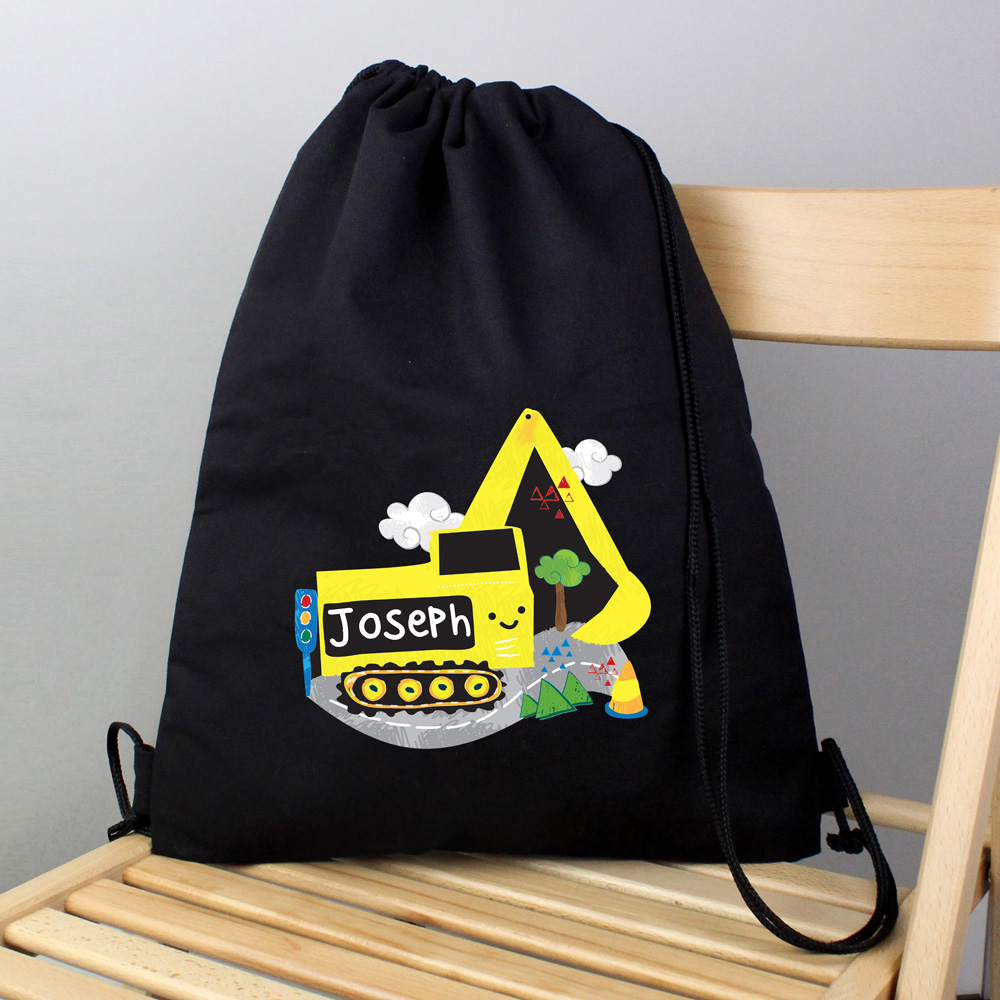 Personalised Memento Digger Black Kit Bag Image 2