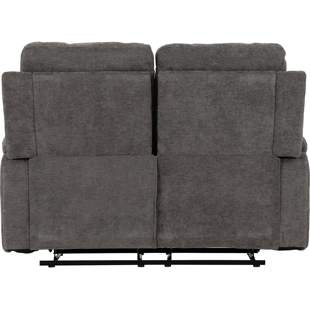 Seconique Guildford 2 Seater Grey Fabric Recliner Sofa Image 7